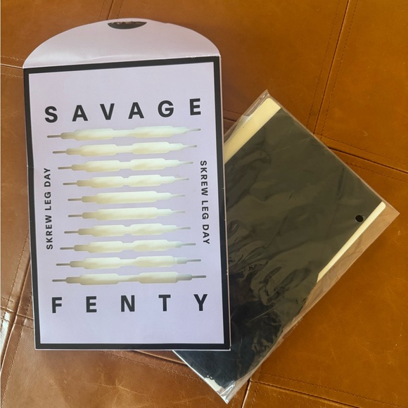 Savage X Fenty NEW Lace After Dark Thigh High Stockings - Picture 5 of 7